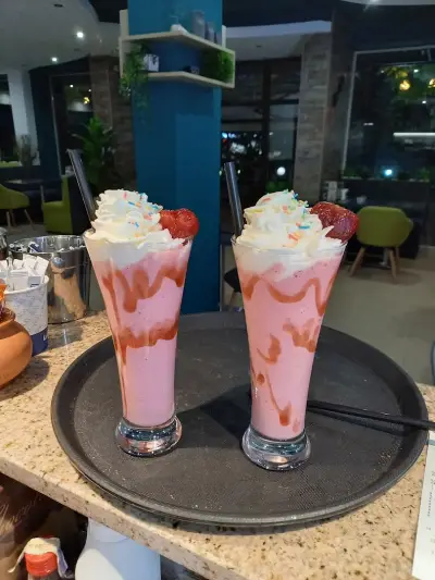 Expresso drink & food
