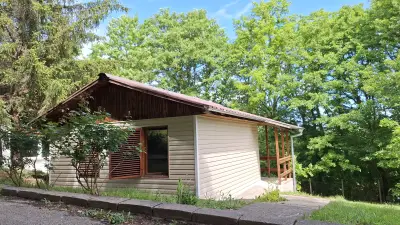 Forest bungalow by the river
