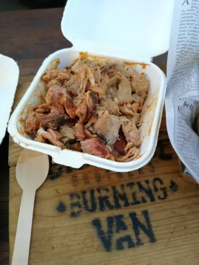 Barbecue Brothers Burning Van