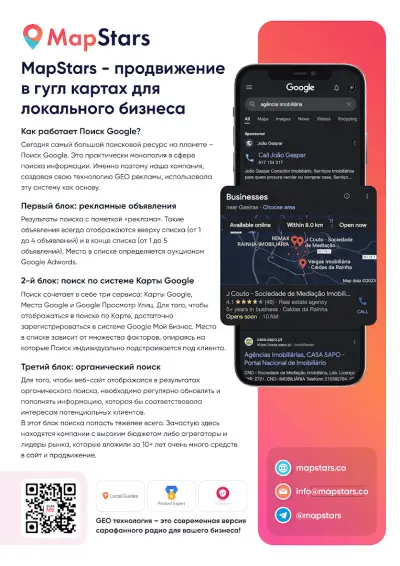 MapStars - продвижение на Гугл Картах
