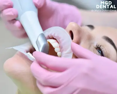 MGD dental clinic Дигитална клиника за планиране и лечение с фасети, корони и алайнери.