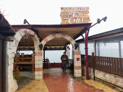 Sea view restaurant and bar EOS