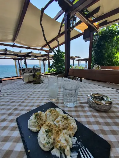 Sea view restaurant and bar EOS
