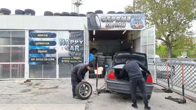 Сервиз за гуми "Happy car" гумаджийница, вулканизатор