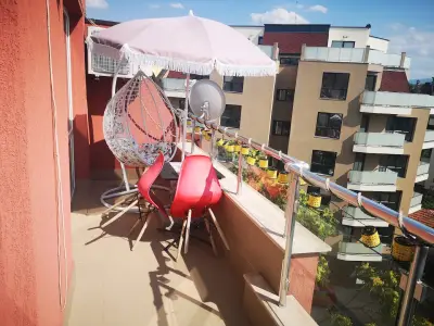 Boho Apartment Plovdiv with Private Parking Space