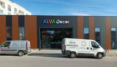 ALVA Decor./Тера Пасифик - Врати,ламинат,мокети,бои,мазилки,стенни панели,осветителни тела,стиропорени профили,гр.