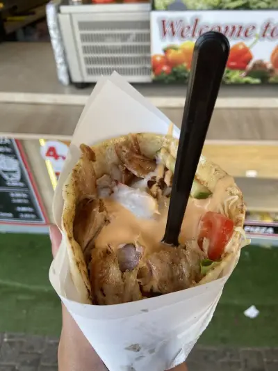 Doner, burger, pizza