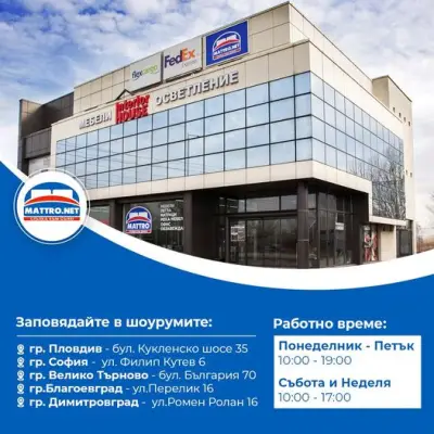 MATTRO град Димитровград - Магазин за матраци, легла, спални и топ матраци