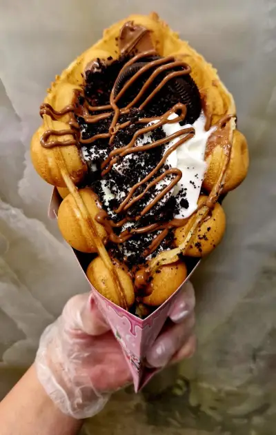 Бъбъл гофрети и палачинки / bubble waffles and pancakes