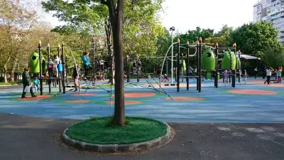 Park with a playground