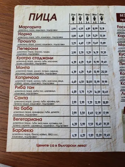 Пица фейс център