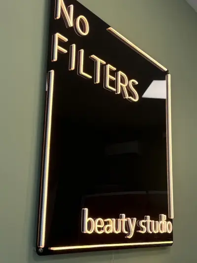 “No filters beauty studio “