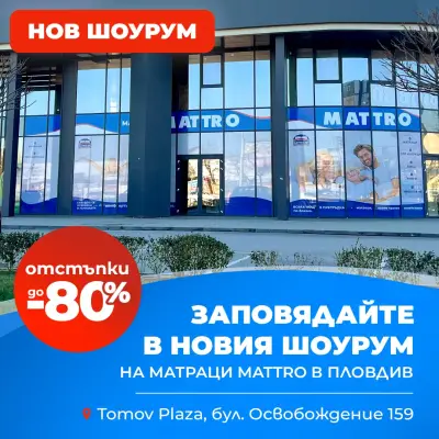 MATTRO град Пловдив - Магазин за матраци, легла, спални и топ матраци
