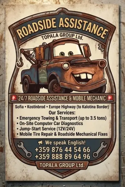 Пътна помощ и мобилен сервиз - Roadside Assistance & Mobile Mechanic
