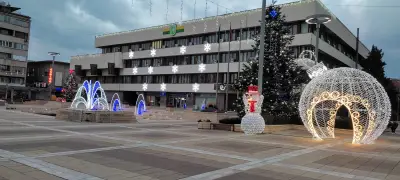 Фонтаните пред Община Ямбол