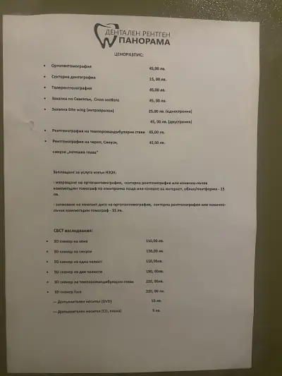 Дентален рентген "Панорама"