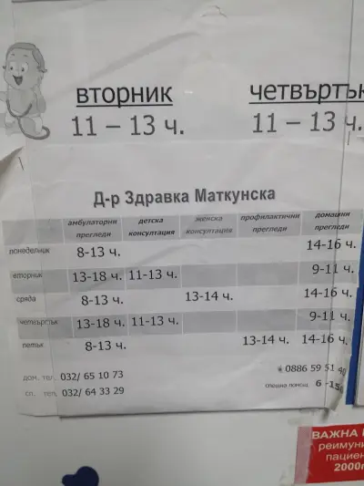 д-р Здравка Тодорова Маткунска ДКЦ 4 Пловдив