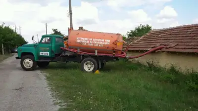 Отпушване на канали и източване на септични ями Велико Търново и региона.