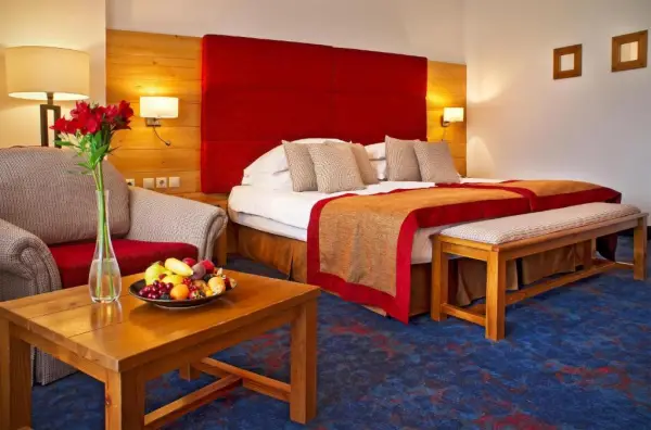 Делукс стая с изглед към планината и много голямо двойно легло