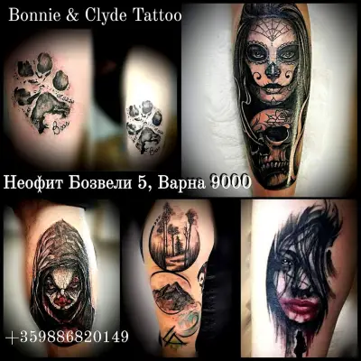 Bonnie & Clyde Tattoo