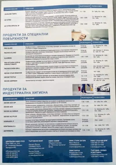ПАЧИКО EООД - централен офис РУСЕ