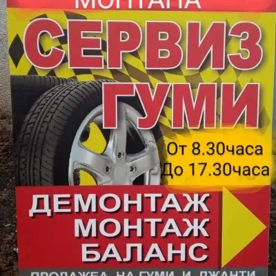 Сервиз за гуми Дани Ко 79 Монтана
