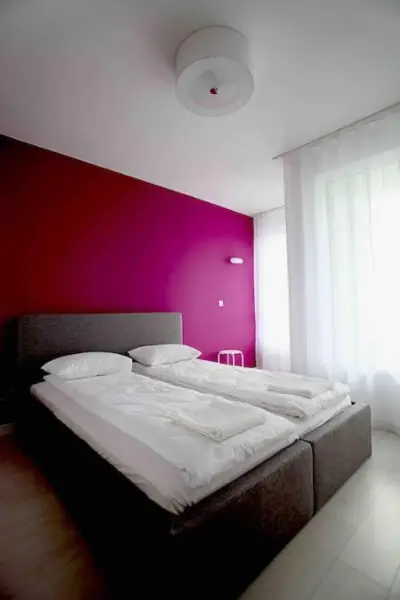 Turquoise and Magenta Apartment